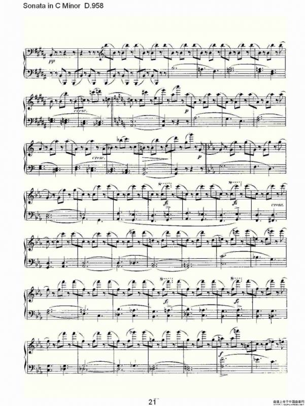 Sonata in C Minor D.958（C小调奏鸣曲 D.958）