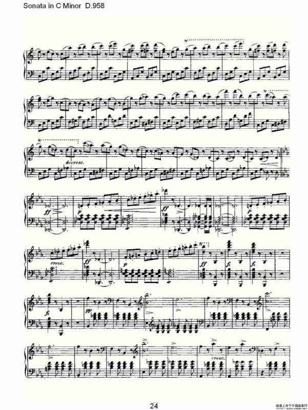 Sonata in C Minor D.958（C小调奏鸣曲 D.958）