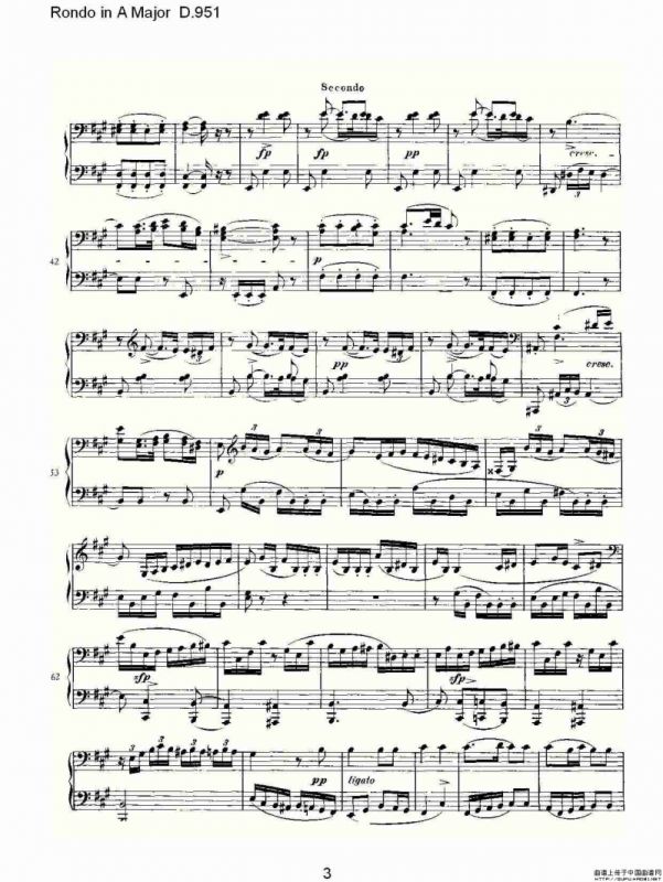 Rondo in A Major D.951（Ａ大调回旋曲D.951）