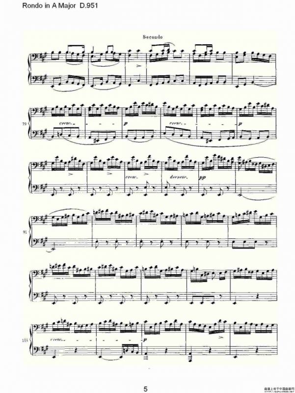 Rondo in A Major D.951（Ａ大调回旋曲D.951）