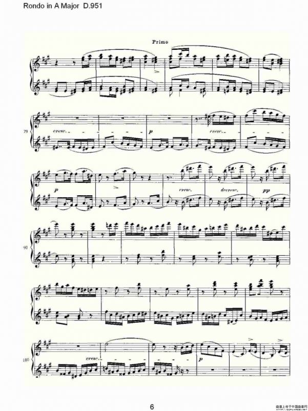 Rondo in A Major D.951（Ａ大调回旋曲D.951）