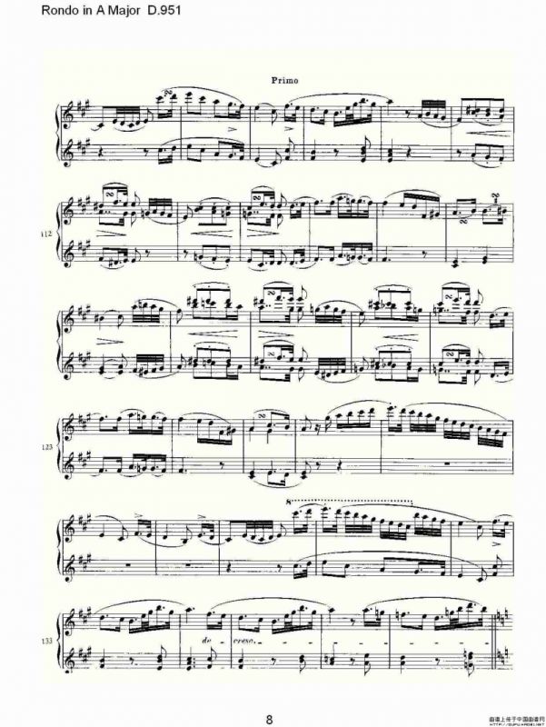 Rondo in A Major D.951（Ａ大调回旋曲D.951）