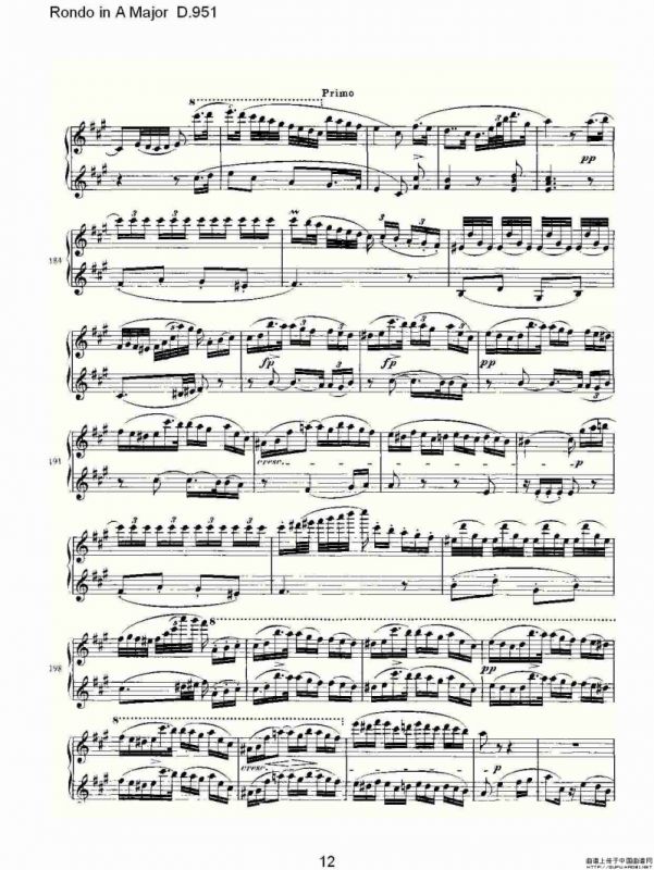 Rondo in A Major D.951（Ａ大调回旋曲D.951）