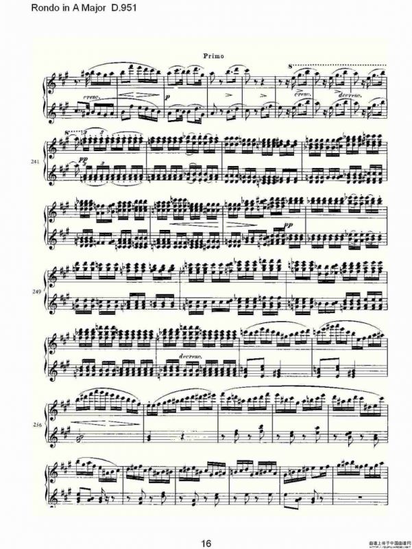 Rondo in A Major D.951（Ａ大调回旋曲D.951）