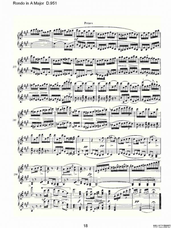 Rondo in A Major D.951（Ａ大调回旋曲D.951）