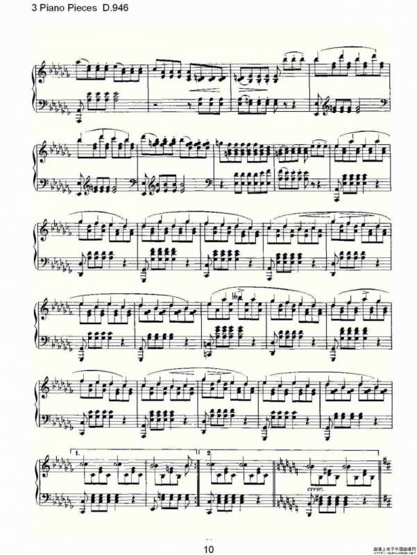 3 Piano Pieces D.946（钢琴三联奏D.946）