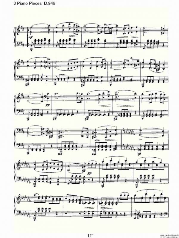 3 Piano Pieces D.946（钢琴三联奏D.946）