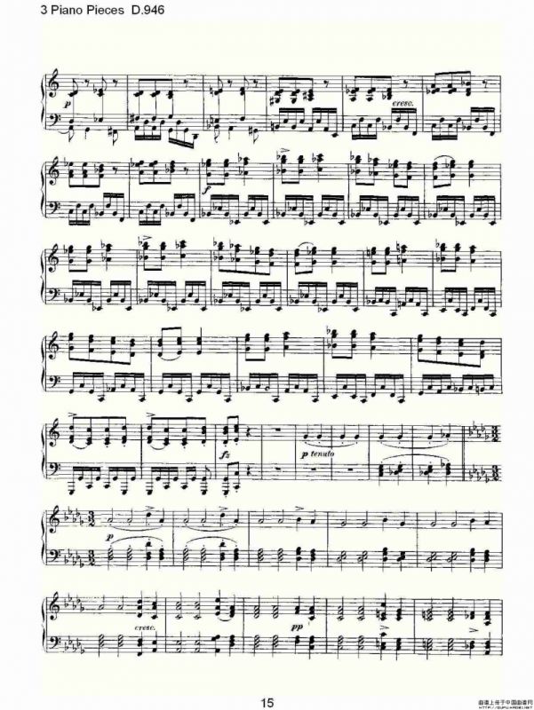 3 Piano Pieces D.946（钢琴三联奏D.946）