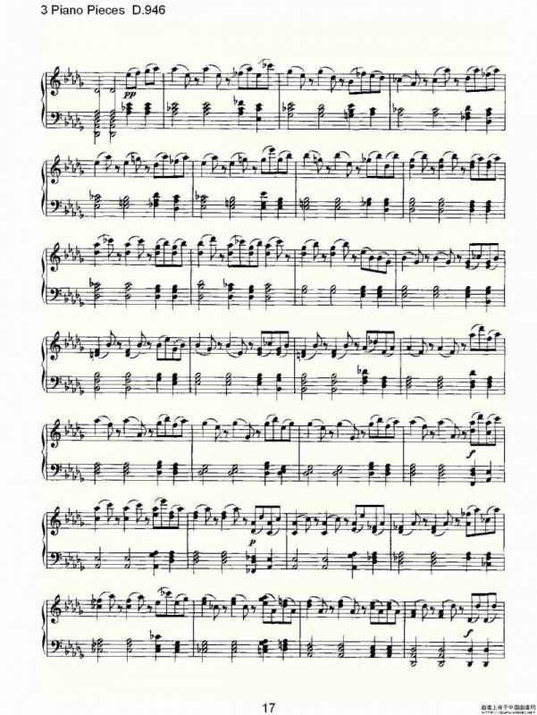 3 Piano Pieces D.946（钢琴三联奏D.946）