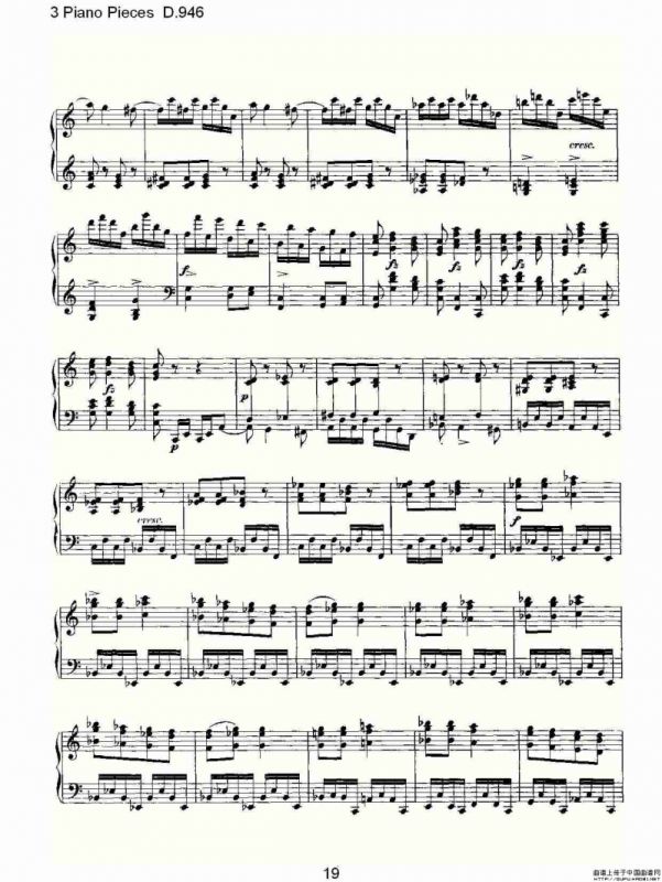 3 Piano Pieces D.946（钢琴三联奏D.946）