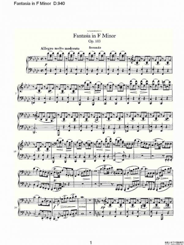 Fantasia in F Minor D.940（F小调幻想曲D.940）