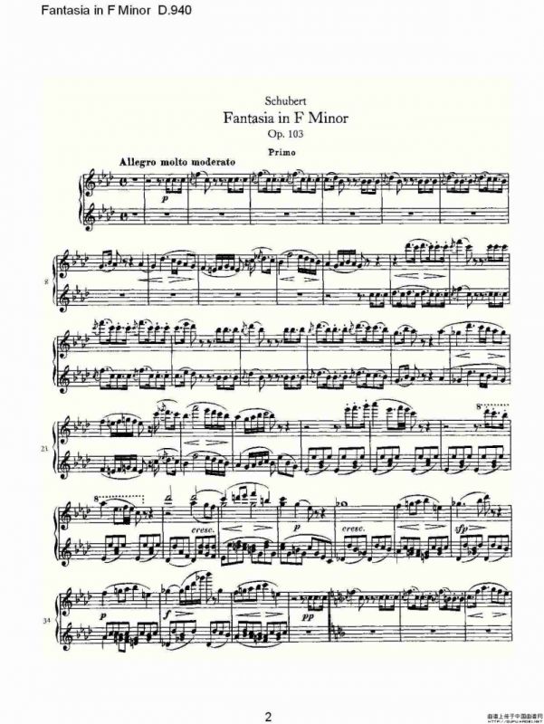 Fantasia in F Minor D.940（F小调幻想曲D.940）