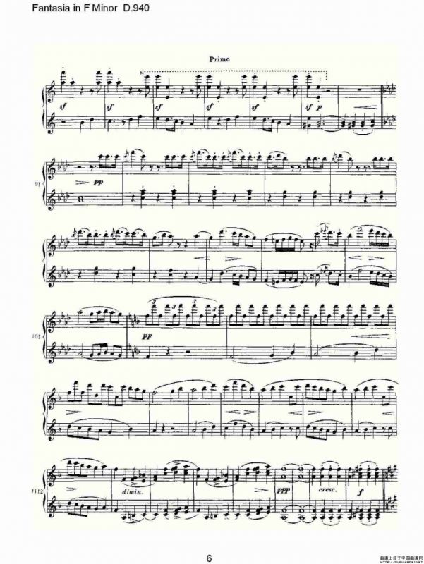 Fantasia in F Minor D.940（F小调幻想曲D.940）