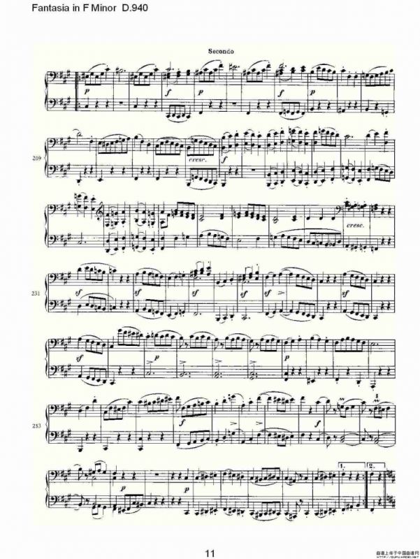 Fantasia in F Minor D.940（F小调幻想曲D.940）