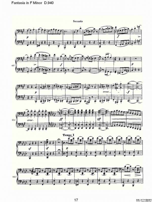 Fantasia in F Minor D.940（F小调幻想曲D.940）