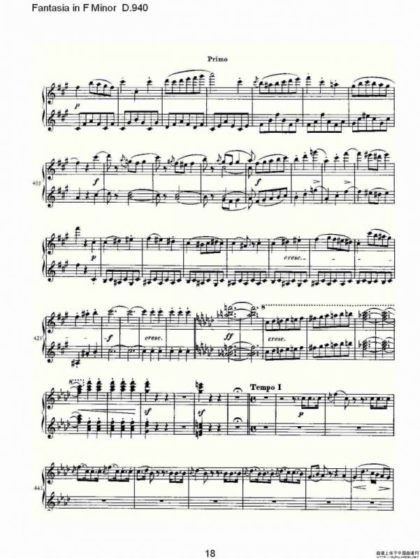 Fantasia in F Minor D.940（F小调幻想曲D.940）