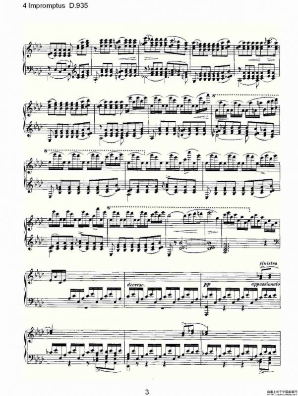 4 Impromptus D.935（4人即兴演奏D.935）