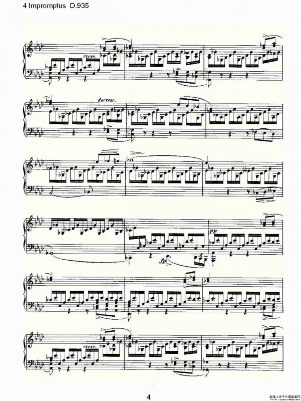 4 Impromptus D.935（4人即兴演奏D.935）