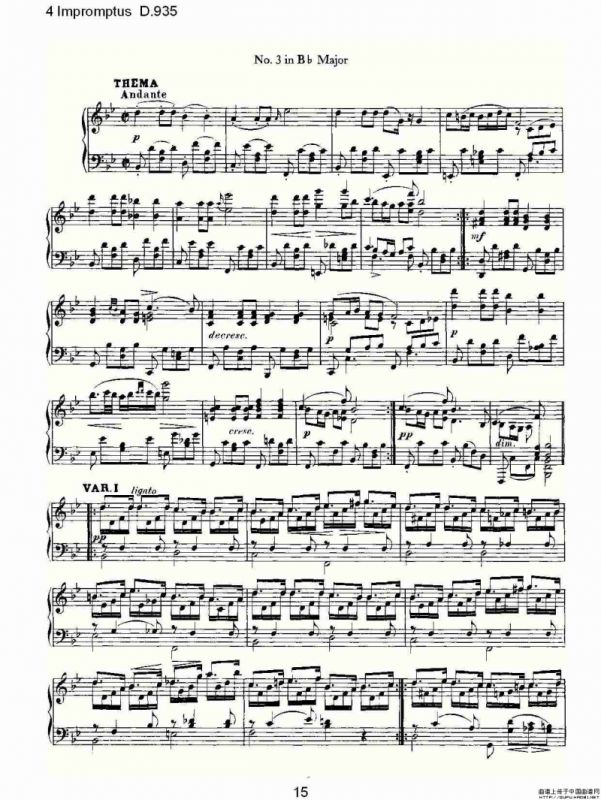 4 Impromptus D.935（4人即兴演奏D.935）