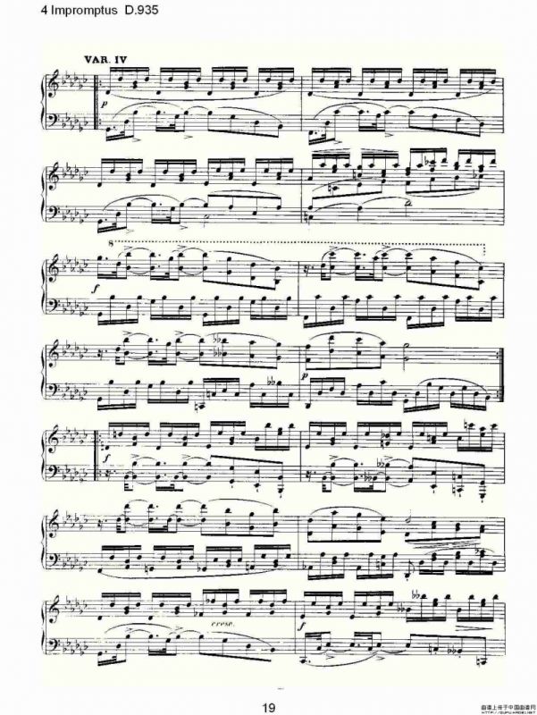 4 Impromptus D.935（4人即兴演奏D.935）