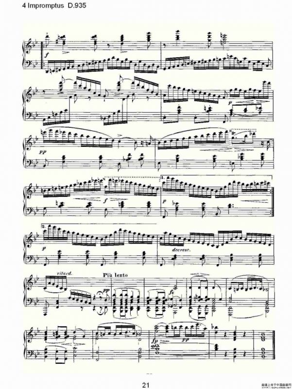 4 Impromptus D.935（4人即兴演奏D.935）