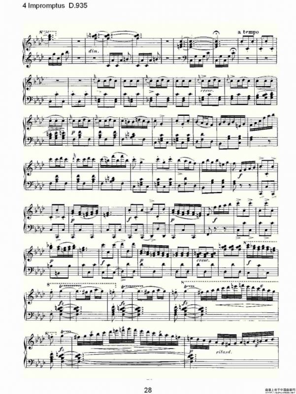 4 Impromptus D.935（4人即兴演奏D.935）