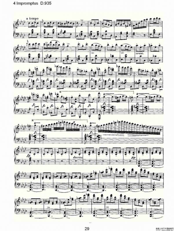 4 Impromptus D.935（4人即兴演奏D.935）