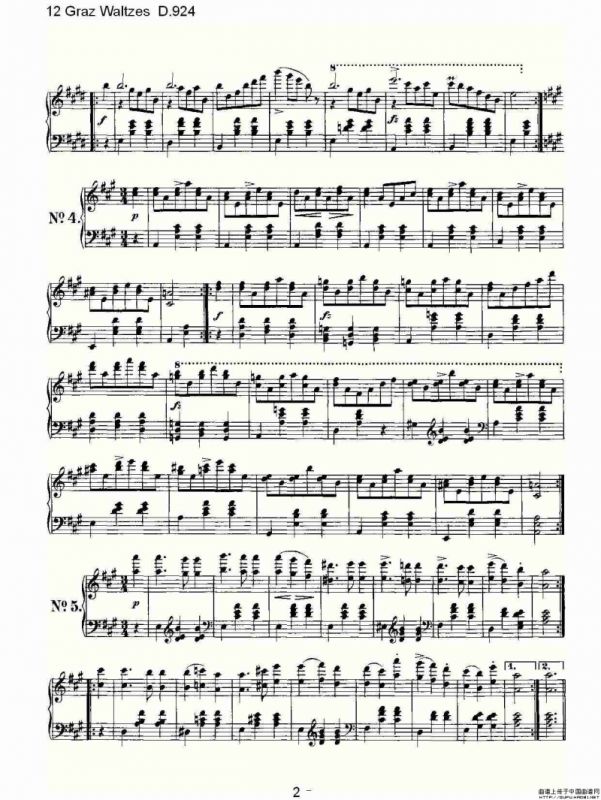 12 Graz Waltzes D.924（12格拉茨快步舞 D.924）