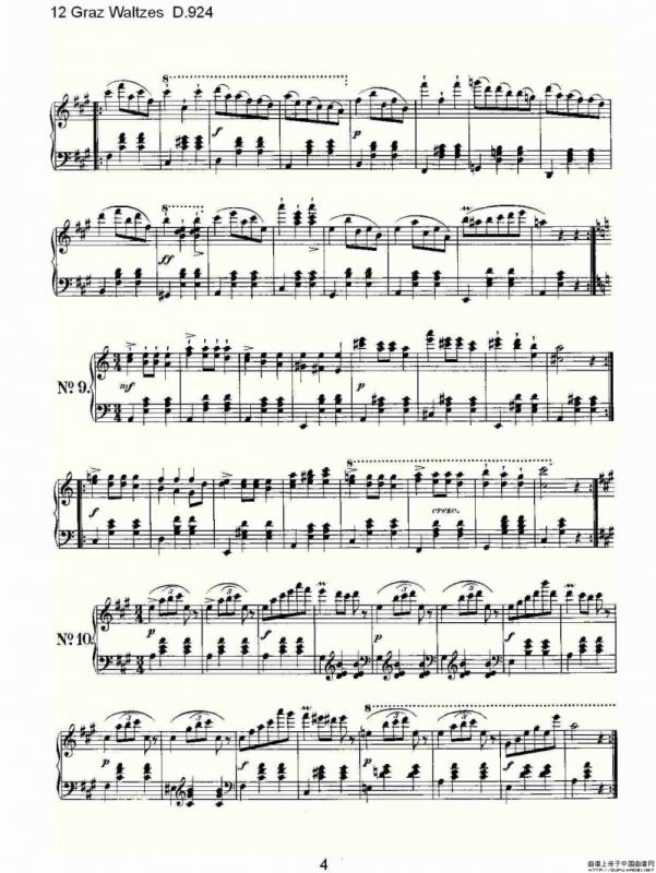 12 Graz Waltzes D.924（12格拉茨快步舞 D.924）