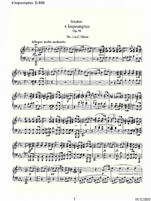 4 Impromptus D.899（4人即兴演奏 D.899）
