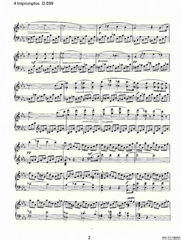 4 Impromptus D.899（4人即兴演奏 D.899）