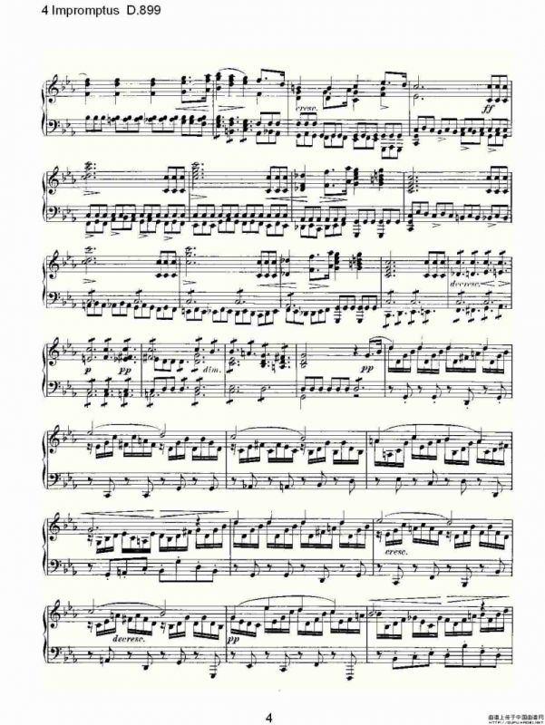 4 Impromptus D.899（4人即兴演奏 D.899）