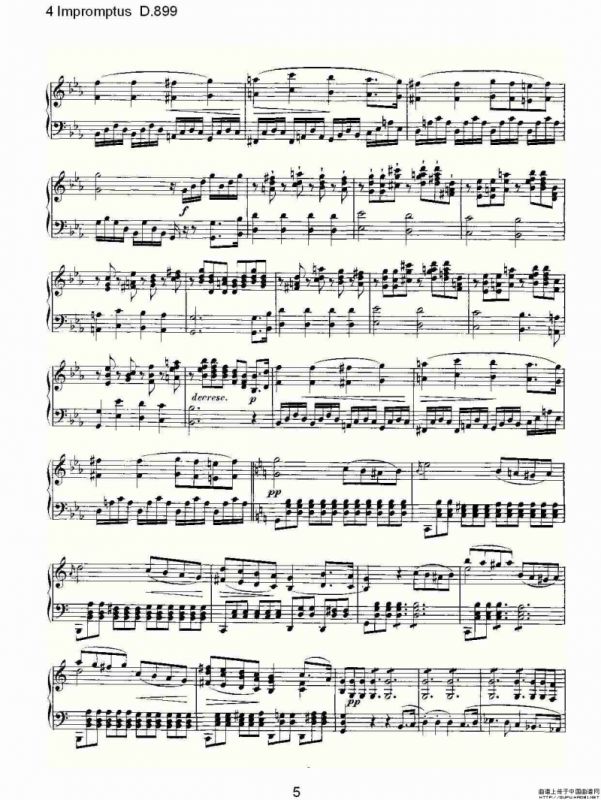 4 Impromptus D.899（4人即兴演奏 D.899）