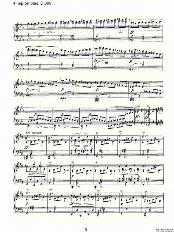 4 Impromptus D.899（4人即兴演奏 D.899）
