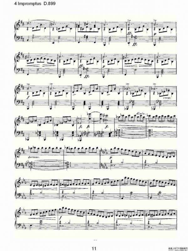 4 Impromptus D.899（4人即兴演奏 D.899）