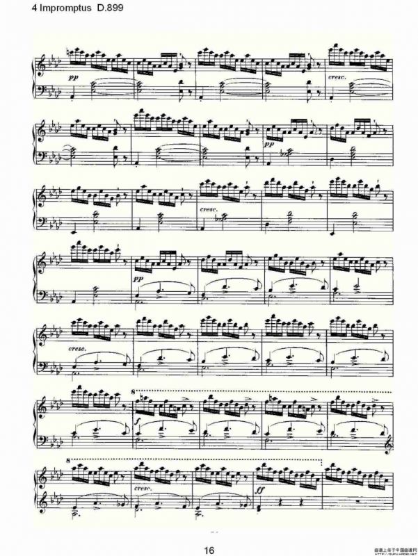4 Impromptus D.899（4人即兴演奏 D.899）