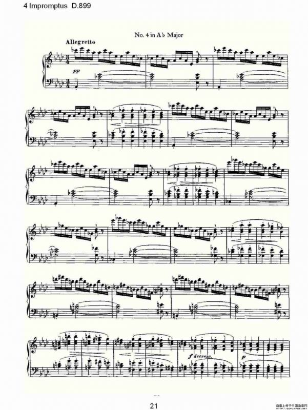 4 Impromptus D.899（4人即兴演奏 D.899）