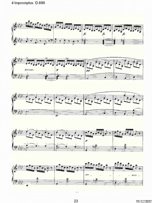 4 Impromptus D.899（4人即兴演奏 D.899）
