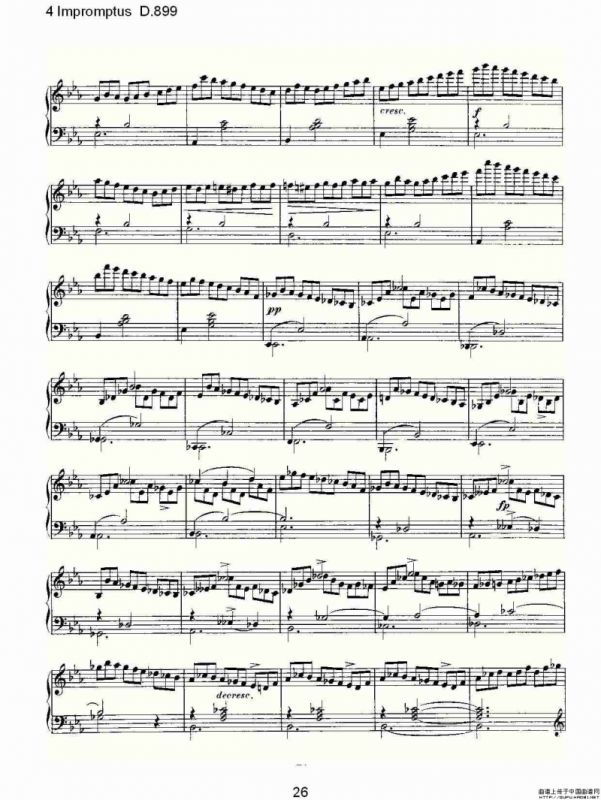 4 Impromptus D.899（4人即兴演奏 D.899）