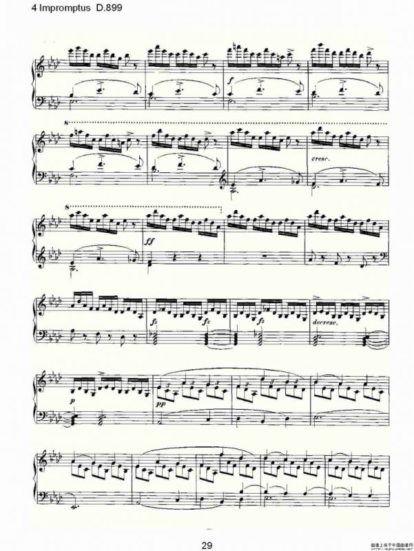 4 Impromptus D.899（4人即兴演奏 D.899）