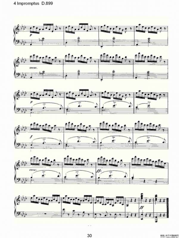 4 Impromptus D.899（4人即兴演奏 D.899）