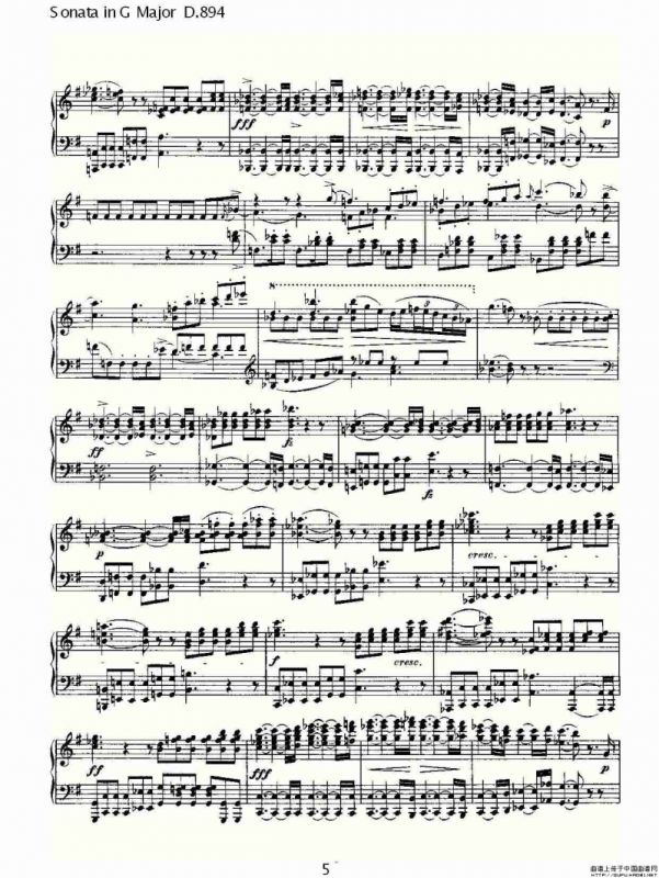 Sonata in G Major D.894（G大调奏鸣曲 D.894）