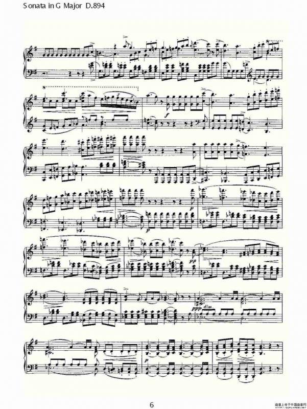Sonata in G Major D.894（G大调奏鸣曲 D.894）