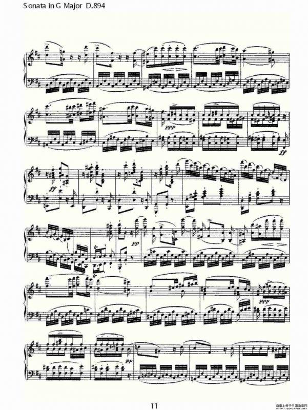 Sonata in G Major D.894（G大调奏鸣曲 D.894）