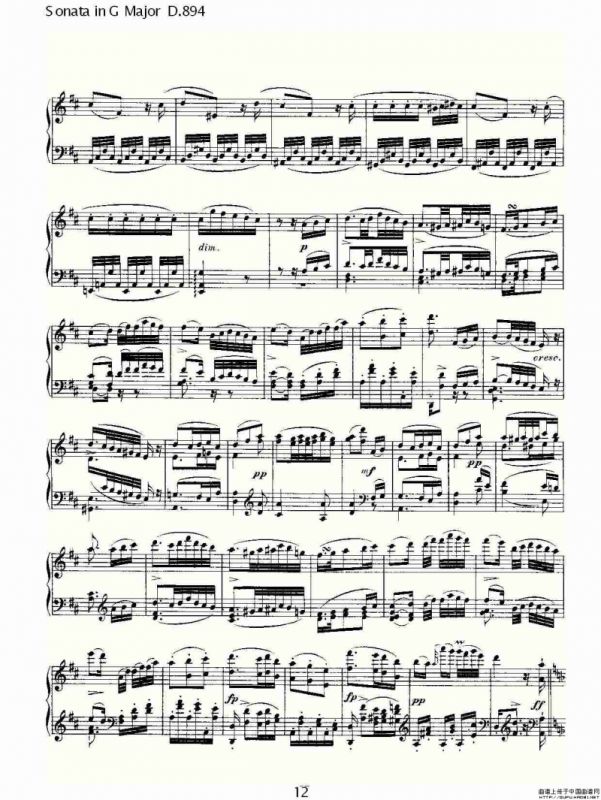 Sonata in G Major D.894（G大调奏鸣曲 D.894）