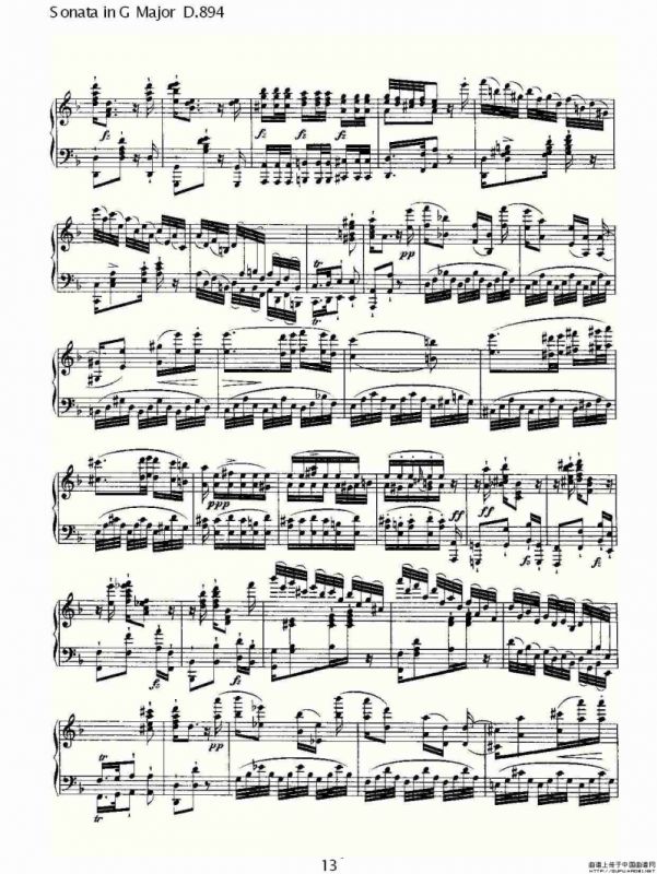 Sonata in G Major D.894（G大调奏鸣曲 D.894）
