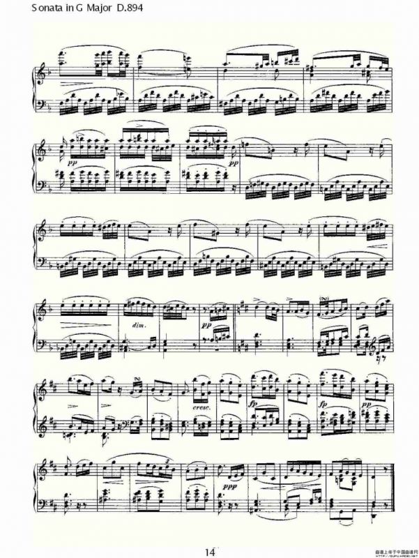 Sonata in G Major D.894（G大调奏鸣曲 D.894）