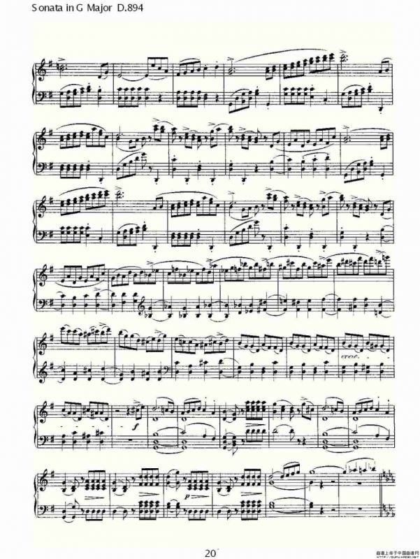 Sonata in G Major D.894（G大调奏鸣曲 D.894）