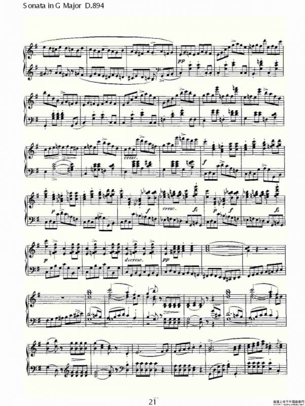 Sonata in G Major D.894（G大调奏鸣曲 D.894）