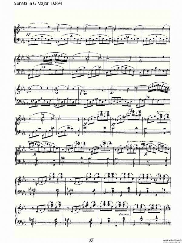 Sonata in G Major D.894（G大调奏鸣曲 D.894）